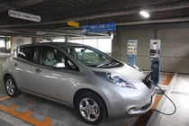 日産　リーフ　電気自動車　松本市　充電設備
