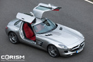 【'09フランクフルトショー】メルセデスベンツ 新型 SLS AMG[ガルウィングドア：開閉時]