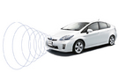 トヨタ、ハイブリッドカーの無音走行対策として車両接近通報装置を発売