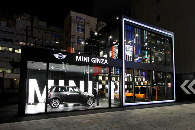 「MINI GINZA(ミニ・ギンザ)」ミニの日本100店舗目のショールーム 日本のミニショールーム...