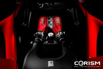 フェラーリ F458 イタリア　90度 V型 8気筒 直噴4.5リッターエンジン