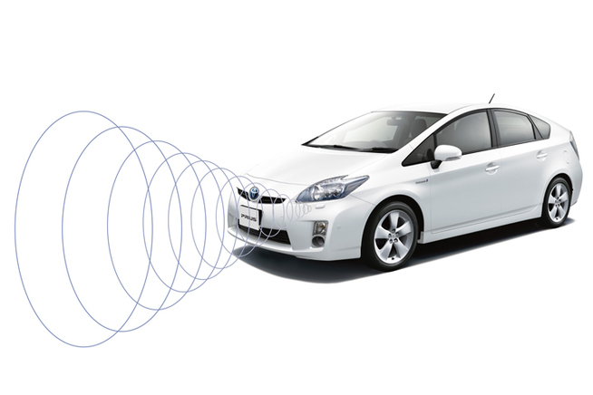 トヨタ 3代目 プリウス用「車両接近通報装置」[装着イメージ] 0km/hから25km/hまでモータ...