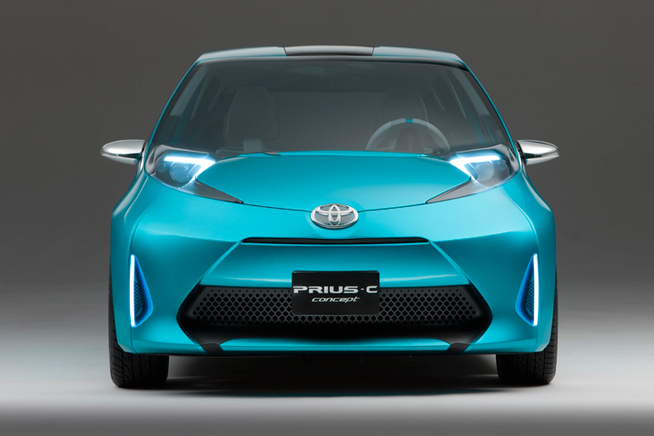 トヨタ 新型 コンパクト ハイブリッドカー「Prius c Concept(プリウス c コンセプト)」　フロント周り　画像