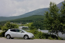 リーフ　日産　EV　白樺湖　ビーナスライン