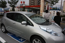 日産　リーフ　電気自動車　松本日産　松本店　急速充電