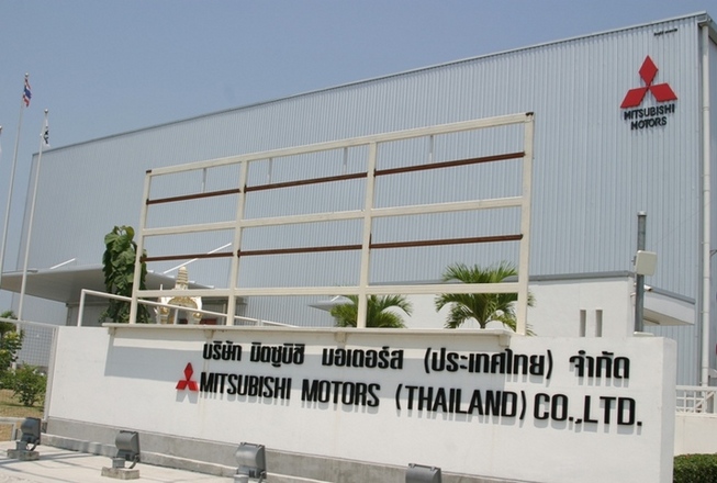 もはや、日本を超え一大拠点となったタイ工場を視察 　三菱はミラージュの生産に合わせて、タイに第三工場...