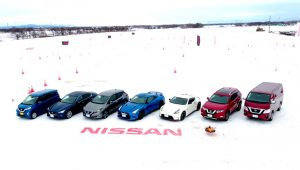 日産車雪上テスト