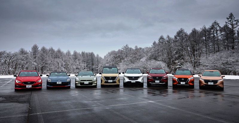 日産車雪道テスト